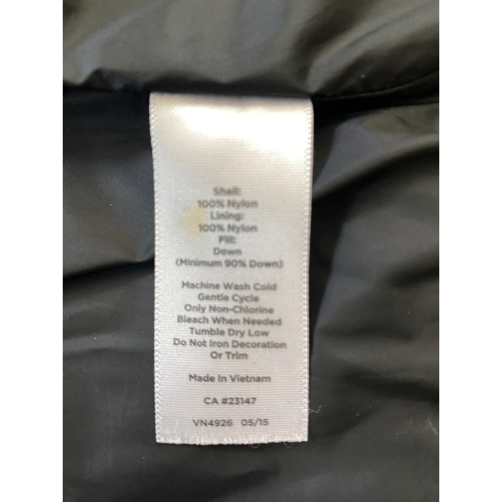Talbots Plus 1X Black Down Puffer Vest Mixed Quilt Pockets‎ Cinched Back Classic - Picture 10 of 10